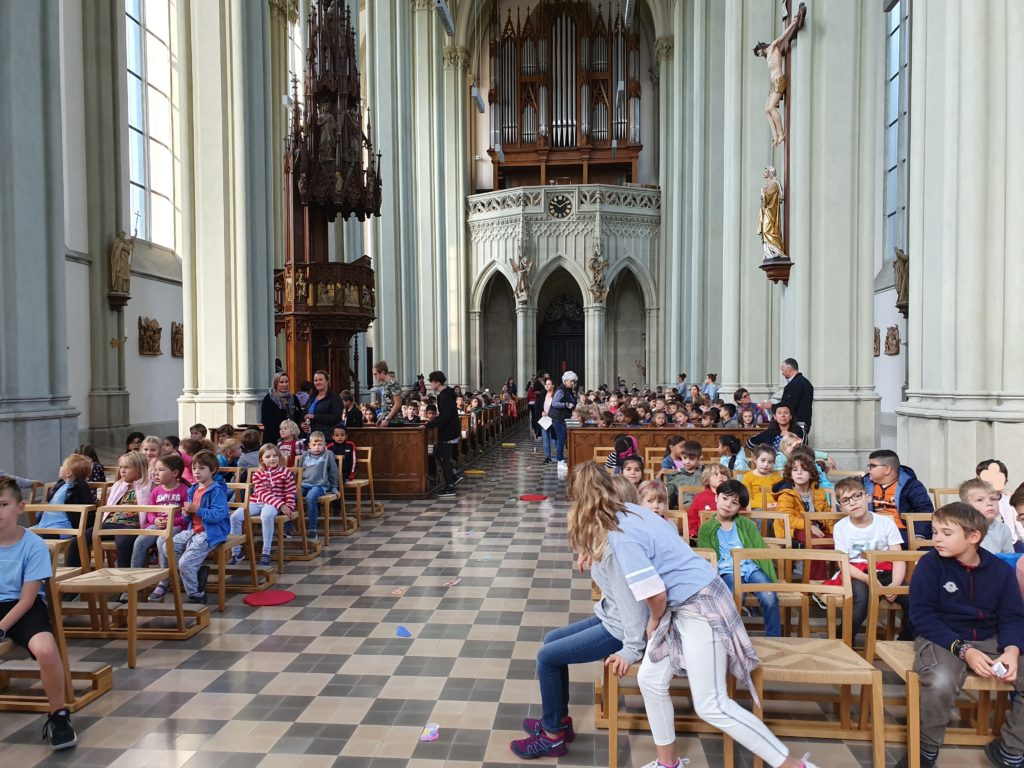 Ökumenische Schulanfangsandacht in der Pfarrkirche Heilig Kreuz