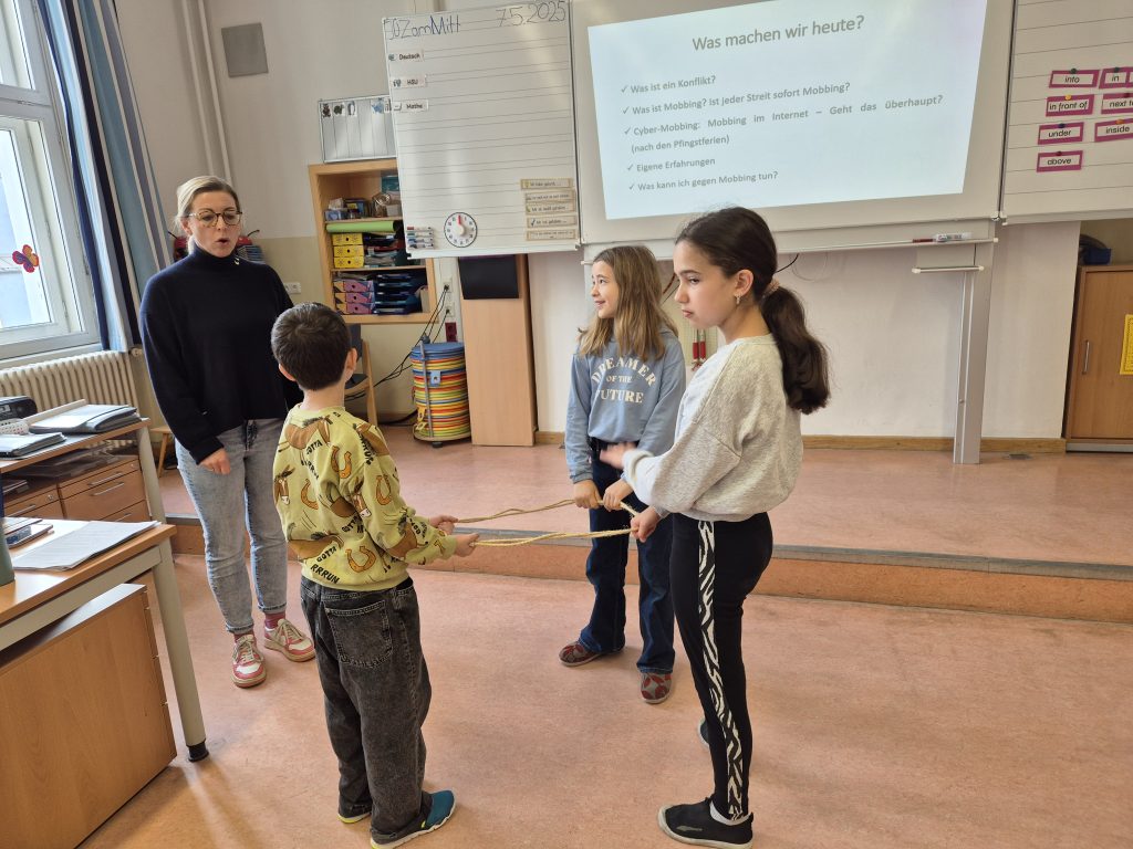 Sozialworkshop in den vierten Klassen